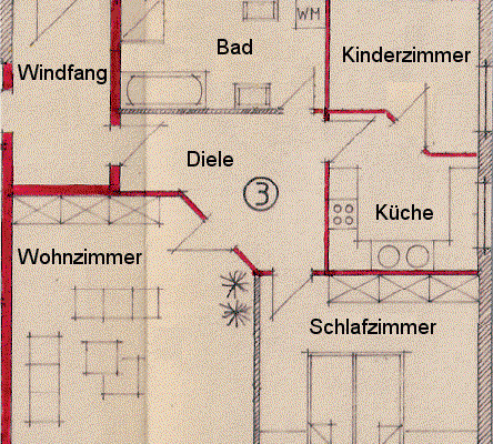 Prenájom bytu 3-izbový 82 m², Hammelburg Prenájom bytu 3-izbový 82 m², Hammelburg