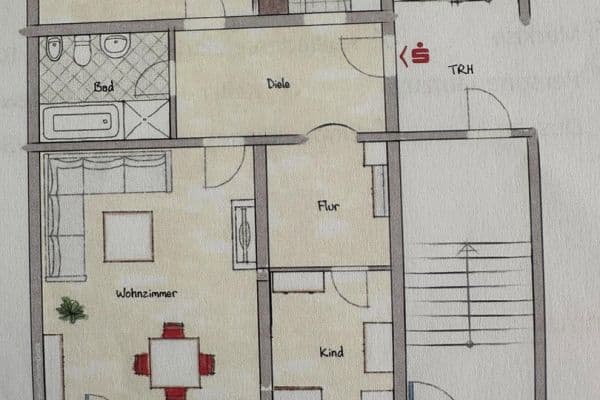 Prenájom bytu 3-izbový 84 m², Gelsenkirchen Prenájom bytu 3-izbový 84 m², Gelsenkirchen