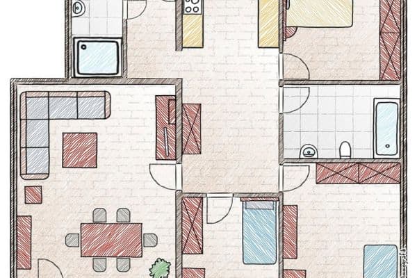 Prenájom bytu 4-izbový 91 m², Raupelsweg 9, Mainz Prenájom bytu 4-izbový 91 m², Raupelsweg 9, Mainz