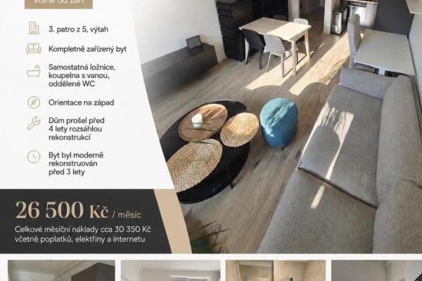 Prenájom bytu 2-izbový 43 m², Osadní, Praha Prenájom bytu 2-izbový 43 m², Osadní, Praha