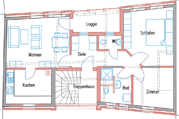 Prenájom bytu 3-izbový 68 m², Legden Prenájom bytu 3-izbový 68 m², Legden