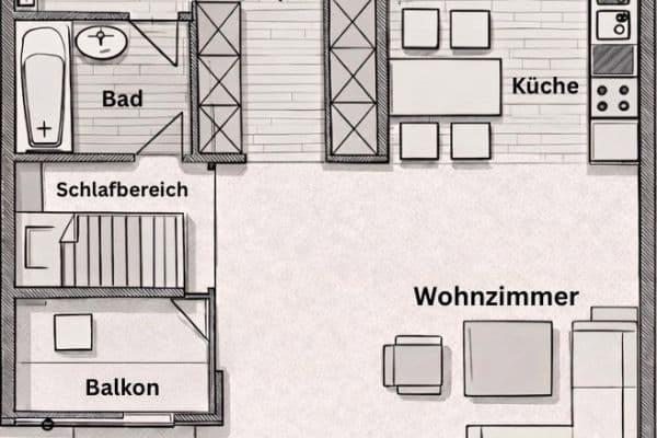 Predaj bytu 1-izbový 47 m², Neu-Ulm Predaj bytu 1-izbový 47 m², Neu-Ulm