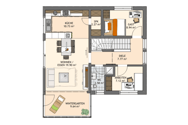 Predaj domu 130 m², pozemok 694 m², Hauptstraße 13b, Börsborn Predaj domu 130 m², pozemok 694 m², Hauptstraße 13b, Börsborn