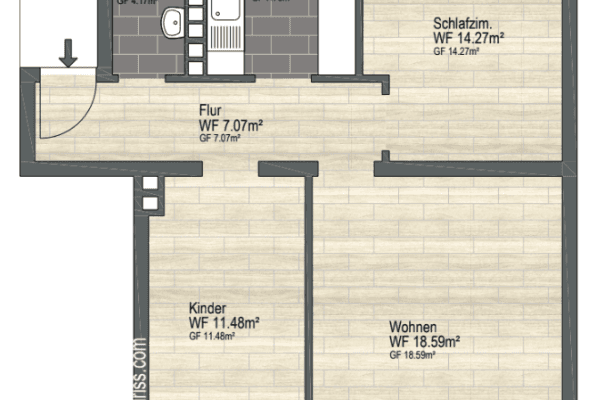 Prenájom bytu 3-izbový 65 m², Bödekerstraße 2, Hannover, Dolné Sasko Prenájom bytu 3-izbový 65 m², Bödekerstraße 2, Hannover, Dolné Sasko