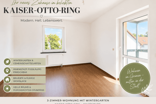 Prenájom bytu 3-izbový 75 m², Kaiser-Otto-Ring 2, Magdeburg, Sasko-Anhaltsko Prenájom bytu 3-izbový 75 m², Kaiser-Otto-Ring 2, Magdeburg, Sasko-Anhaltsko