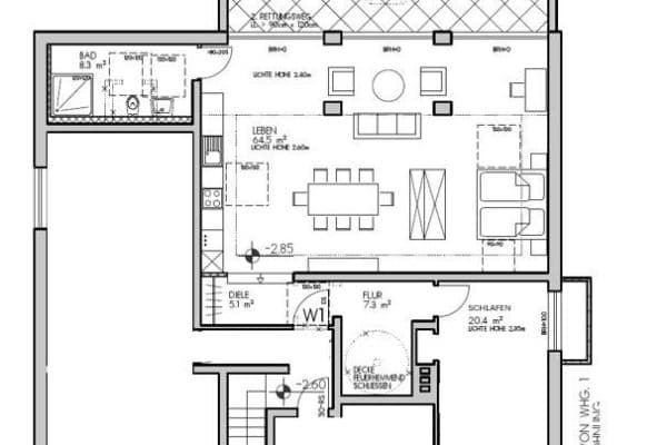 Prenájom bytu 3-izbový 114 m², Duisburg Prenájom bytu 3-izbový 114 m², Duisburg