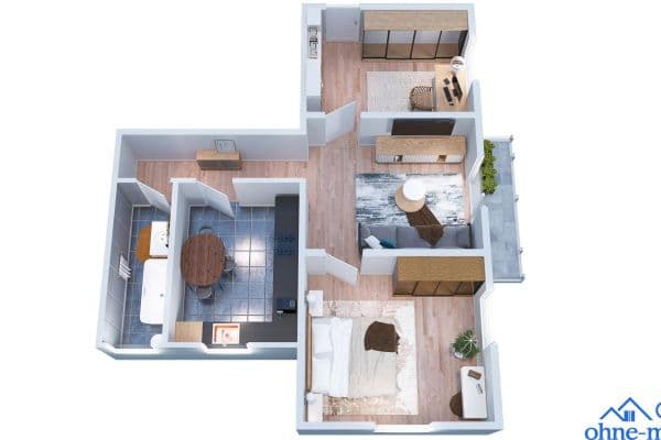 Prenájom bytu 3-izbový 65 m², Pfalzstraße 00, Bad Kreuznach Prenájom bytu 3-izbový 65 m², Pfalzstraße 00, Bad Kreuznach