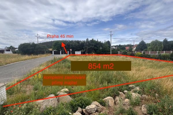 Predaj pozemku 854 m², Predaj pozemku 854 m²,