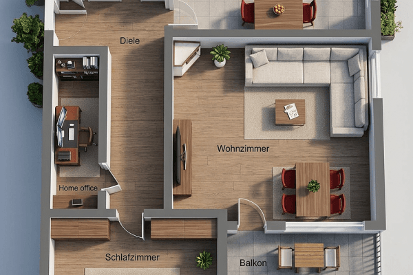 Predaj bytu 2-izbový 72 m², Schweinfurt, Bavorsko Predaj bytu 2-izbový 72 m², Schweinfurt, Bavorsko
