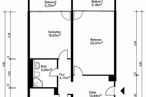 Predaj bytu 3-izbový 77 m², Regensburg, Bavorsko Predaj bytu 3-izbový 77 m², Regensburg, Bavorsko