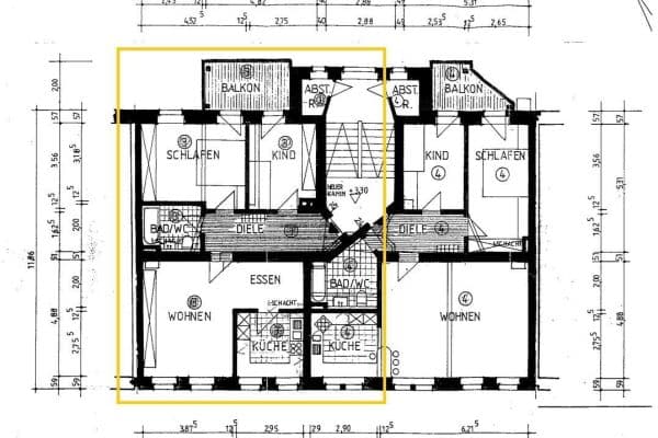 Prenájom bytu 3-izbový 76 m², Humboldtstraße 9, Chemnitz, Sasko Prenájom bytu 3-izbový 76 m², Humboldtstraße 9, Chemnitz, Sasko