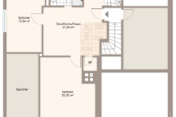 Prenájom bytu 2-izbový 65 m², Andechs-Erling, Bavorsko Prenájom bytu 2-izbový 65 m², Andechs-Erling, Bavorsko