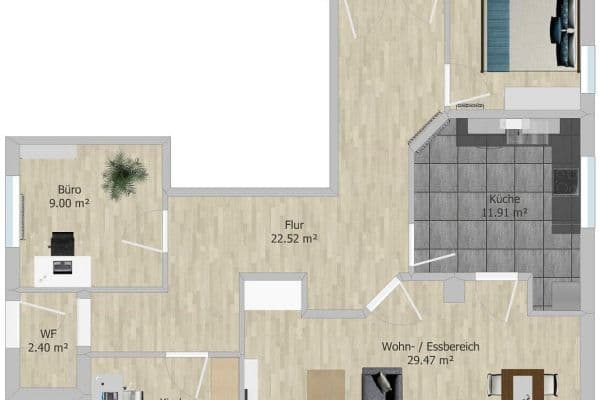 Prenájom bytu 4-izbový 103 m², Pforzheim, Bádensko-Wurttembersko Prenájom bytu 4-izbový 103 m², Pforzheim, Bádensko-Wurttembersko