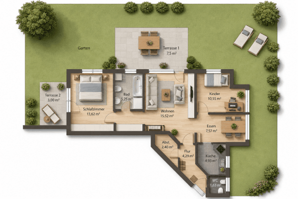 Predaj bytu 3-izbový 76 m², Konstanz Predaj bytu 3-izbový 76 m², Konstanz