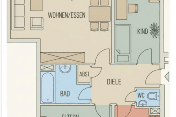 Prenájom bytu 3-izbový 87 m², Schmitzstr. 5, Mannheim Prenájom bytu 3-izbový 87 m², Schmitzstr. 5, Mannheim