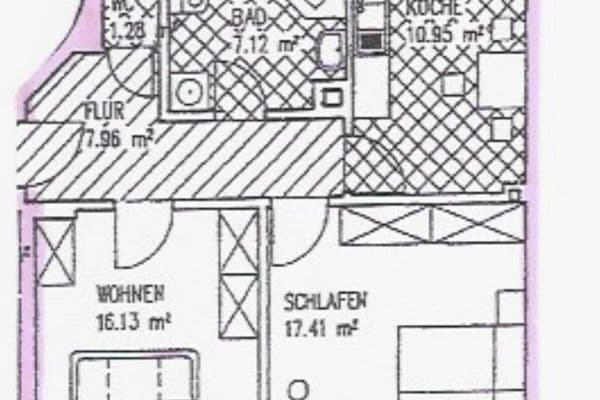 Prenájom bytu 2-izbový 60 m², Kreisigstraße 29, Zwickau Prenájom bytu 2-izbový 60 m², Kreisigstraße 29, Zwickau