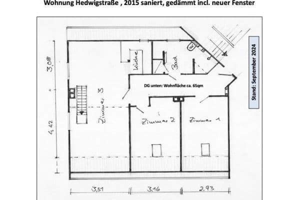 Prenájom bytu 4-izbový 85 m², Hedwigstraße 7, Braunschweig Prenájom bytu 4-izbový 85 m², Hedwigstraße 7, Braunschweig