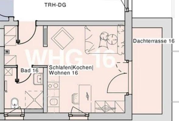 Prenájom bytu 1-izbový 30 m², Cappeler Str. 34, Marburg, Hesensko Prenájom bytu 1-izbový 30 m², Cappeler Str. 34, Marburg, Hesensko