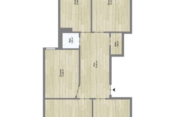 Predaj bytu 4-izbový 90 m², Hamburg, Hamburg Predaj bytu 4-izbový 90 m², Hamburg, Hamburg