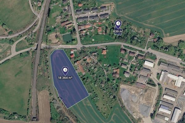 Predaj pozemku 9.602 m², Olbramovice Predaj pozemku 9.602 m², Olbramovice