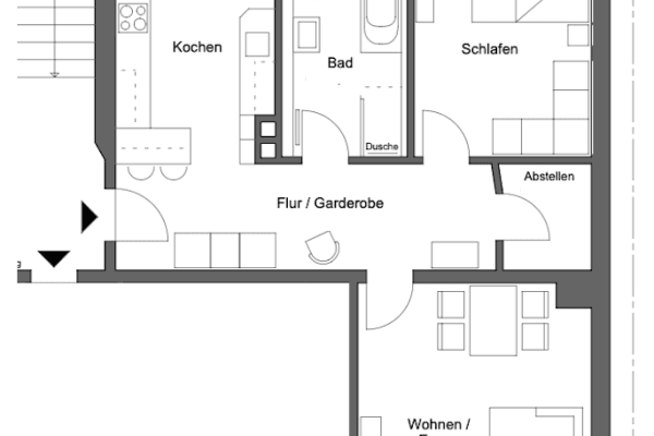 Prenájom bytu 2-izbový 66 m², Weststraße 62, Chemnitz, Sasko Prenájom bytu 2-izbový 66 m², Weststraße 62, Chemnitz, Sasko