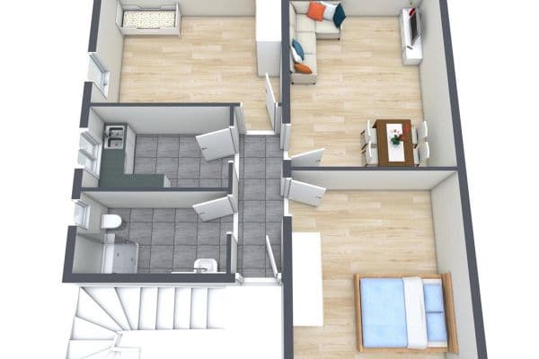 Prenájom bytu 3-izbový 66 m², Fasanenweg 6, Albstadt Prenájom bytu 3-izbový 66 m², Fasanenweg 6, Albstadt