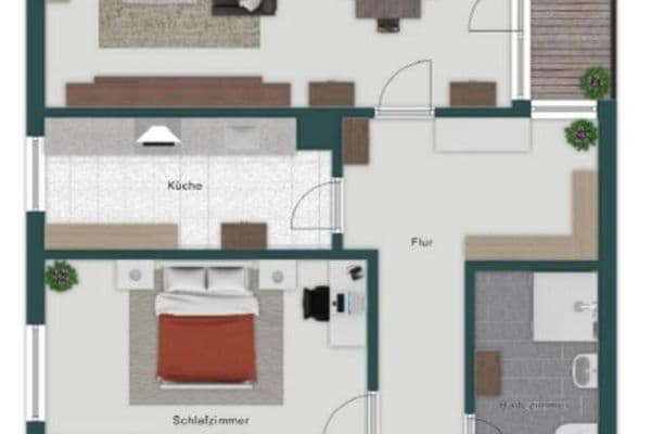 Prenájom bytu 2-izbový 69 m², Feldbergstr. 16, Heusenstamm Prenájom bytu 2-izbový 69 m², Feldbergstr. 16, Heusenstamm