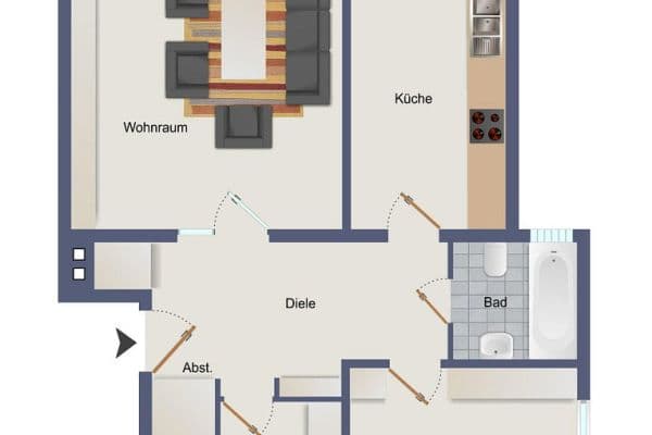 Predaj bytu 3-izbový 72 m², Oberhausen Predaj bytu 3-izbový 72 m², Oberhausen