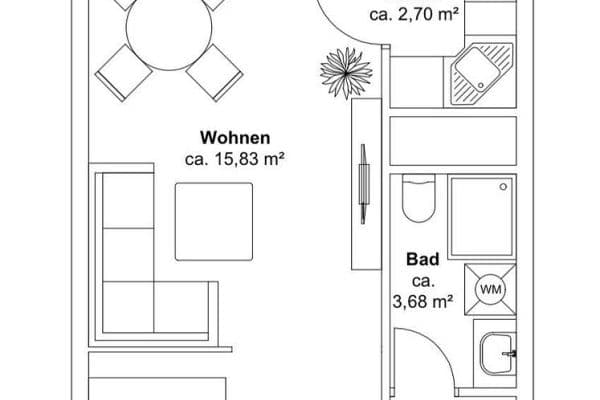 Predaj bytu 1-izbový 36 m², München, Bavorsko Predaj bytu 1-izbový 36 m², München, Bavorsko