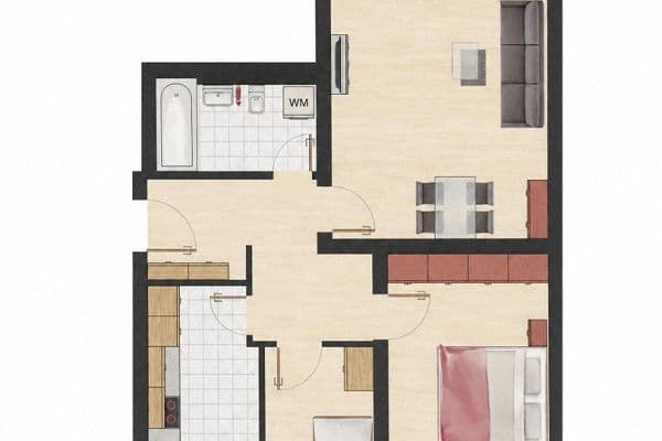 Predaj bytu 2-izbový 71 m², Maximilianstraße 12, Germering, Bavorsko Predaj bytu 2-izbový 71 m², Maximilianstraße 12, Germering, Bavorsko