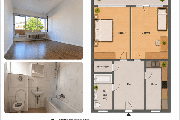 Prenájom bytu 2-izbový 56 m², Bockelststrasse 119A, Stuttgart Heumaden, Bádensko-Wurttembersko Prenájom bytu 2-izbový 56 m², Bockelststrasse 119A, Stuttgart Heumaden, Bádensko-Wurttembersko