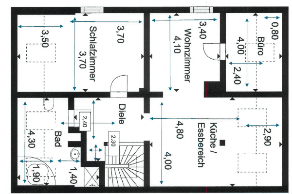 Prenájom bytu 3-izbový 95 m², Blumenthalstraße 5, Pforzheim Prenájom bytu 3-izbový 95 m², Blumenthalstraße 5, Pforzheim