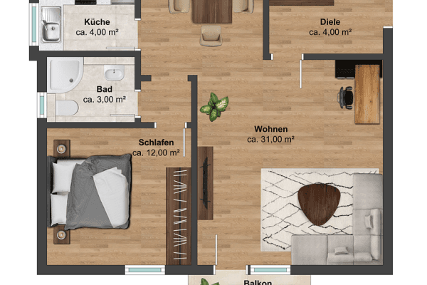 Predaj bytu 2-izbový 57 m², Gutsparkstraße 6/8, Leipzig, Sasko Predaj bytu 2-izbový 57 m², Gutsparkstraße 6/8, Leipzig, Sasko