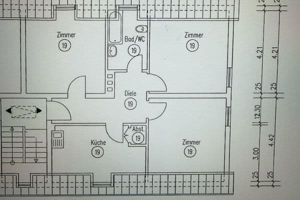 Prenájom bytu 3-izbový 68 m², Theoderichstraße 10, Bochum Prenájom bytu 3-izbový 68 m², Theoderichstraße 10, Bochum
