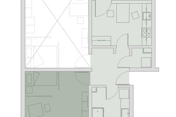 Prenájom bytu 2-izbový 27 m², Eskilstunastraße 35, Erlangen, Bavorsko Prenájom bytu 2-izbový 27 m², Eskilstunastraße 35, Erlangen, Bavorsko