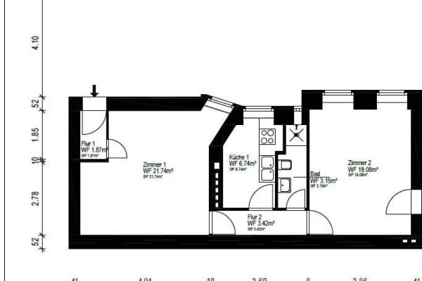 Predaj bytu 2-izbový 56 m², Berlin, Berlín Predaj bytu 2-izbový 56 m², Berlin, Berlín