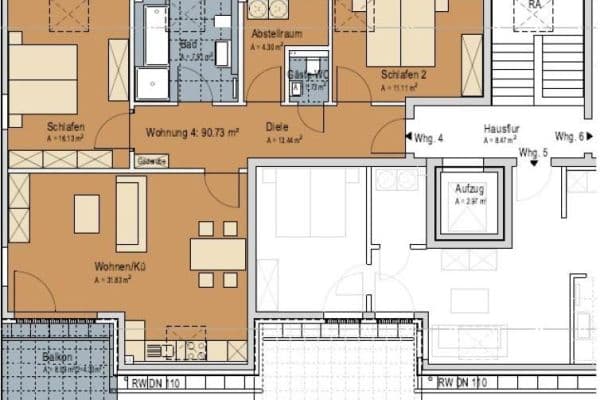 Prenájom bytu 3-izbový 91 m², Hohestraße 22, Monschau Prenájom bytu 3-izbový 91 m², Hohestraße 22, Monschau