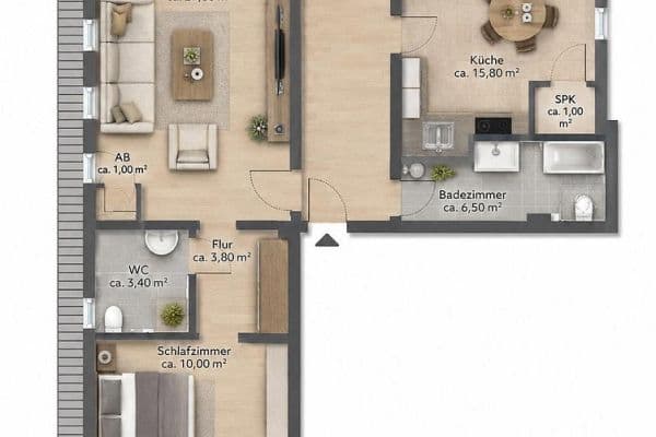 Predaj bytu 3-izbový 98 m², Bremerhaven Predaj bytu 3-izbový 98 m², Bremerhaven