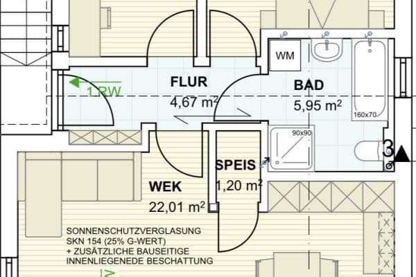 Predaj bytu 3-izbový 64 m², Ebersberg (Kreis), Bavorsko Predaj bytu 3-izbový 64 m², Ebersberg (Kreis), Bavorsko
