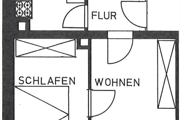 Prenájom bytu 2-izbový 40 m², Frankenstr. 139, Nürnberg Prenájom bytu 2-izbový 40 m², Frankenstr. 139, Nürnberg