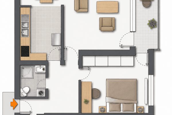 Predaj bytu 2-izbový 60 m², Traunreut, Bavorsko Predaj bytu 2-izbový 60 m², Traunreut, Bavorsko