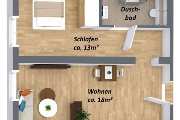 Prenájom bytu 2-izbový 37 m², Merseburger Straße 16, Lützen Prenájom bytu 2-izbový 37 m², Merseburger Straße 16, Lützen