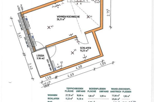Predaj bytu 2-izbový 47 m², Rackwitz Predaj bytu 2-izbový 47 m², Rackwitz
