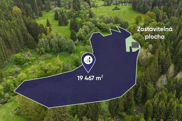 Predaj pozemku 19.467 m², Útvina, Karlovarský kraj Predaj pozemku 19.467 m², Útvina, Karlovarský kraj