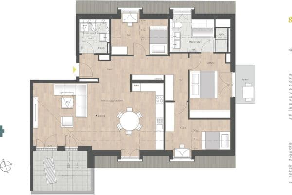 Predaj bytu 3-izbový 121 m², Keferloher-Markt-Straße 9b, Putzbrunn-Oedenstockach, Bavorsko Predaj bytu 3-izbový 121 m², Keferloher-Markt-Straße 9b, Putzbrunn-Oedenstockach, Bavorsko