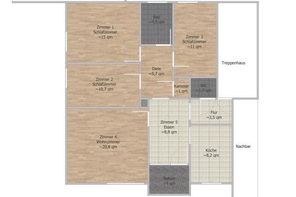 Predaj bytu 4-izbový 89 m², Eschenweg 25, Landshut Predaj bytu 4-izbový 89 m², Eschenweg 25, Landshut