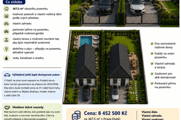 Predaj pozemku 368 m², Praha Predaj pozemku 368 m², Praha
