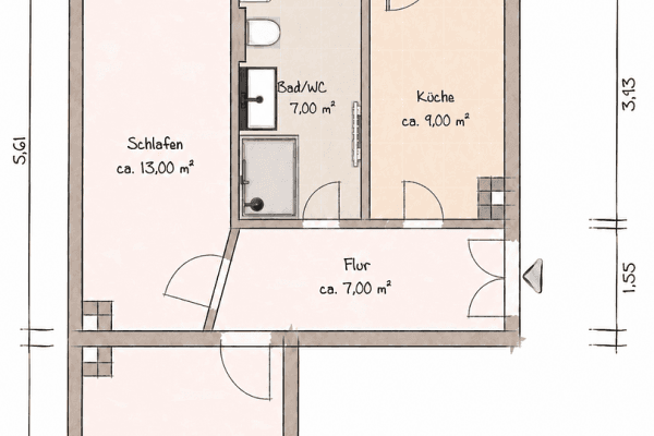 Predaj bytu 2-izbový 57 m², Leipzig, Sasko Predaj bytu 2-izbový 57 m², Leipzig, Sasko