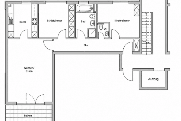 Predaj bytu 3-izbový 86 m², Frankfurt am Main, Hesensko Predaj bytu 3-izbový 86 m², Frankfurt am Main, Hesensko