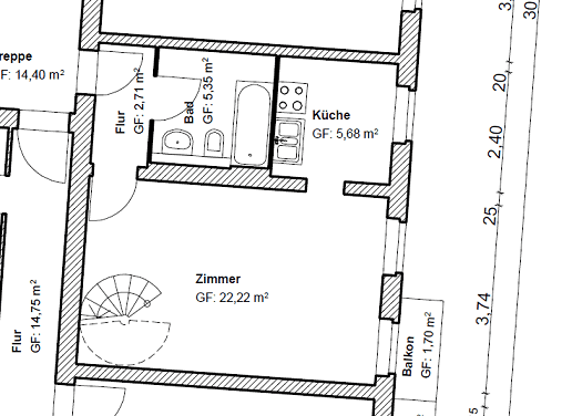 Predaj bytu 2-izbový 72 m², Altheider Straße 32, Berlin, Berlín Predaj bytu 2-izbový 72 m², Altheider Straße 32, Berlin, Berlín